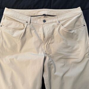 Lululemon ABC Slim Fit Warpstreme Pants - 35 Tall - Beige